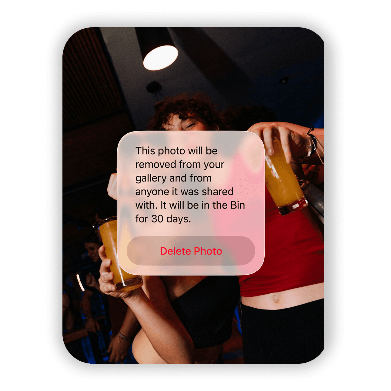 Delete private photo